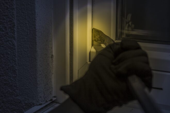 burglar, at night, window